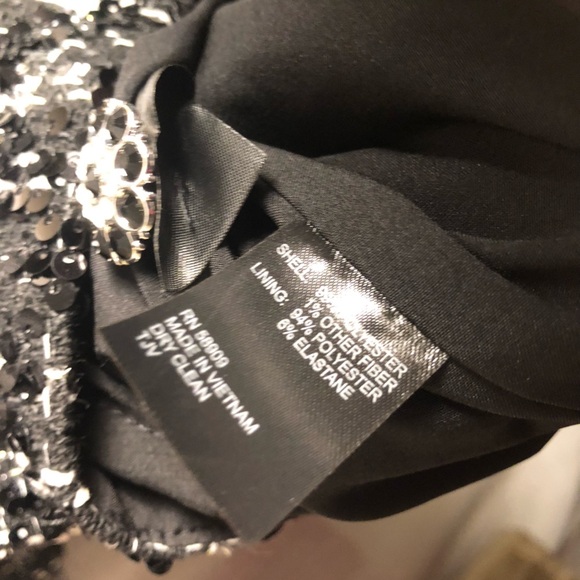 Gianni Bini Black and White Sequin Tweed Dress size 6 NWT - Picture 11 of 16